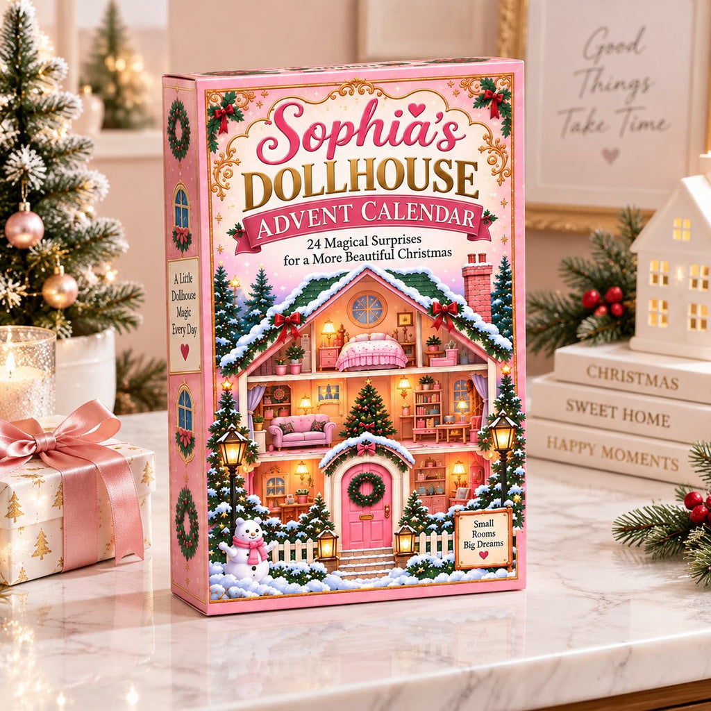 Dollhouse Advent Calendar 2026, Christmas Countdown Calendar, Miniature House Gift for Girls, Dollhouse Lover Gift, Kids Christmas Gift AXMAS25
