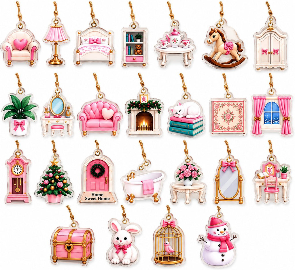 Dollhouse Advent Calendar 2026, Christmas Countdown Calendar, Miniature House Gift for Girls, Dollhouse Lover Gift, Kids Christmas Gift AXMAS25