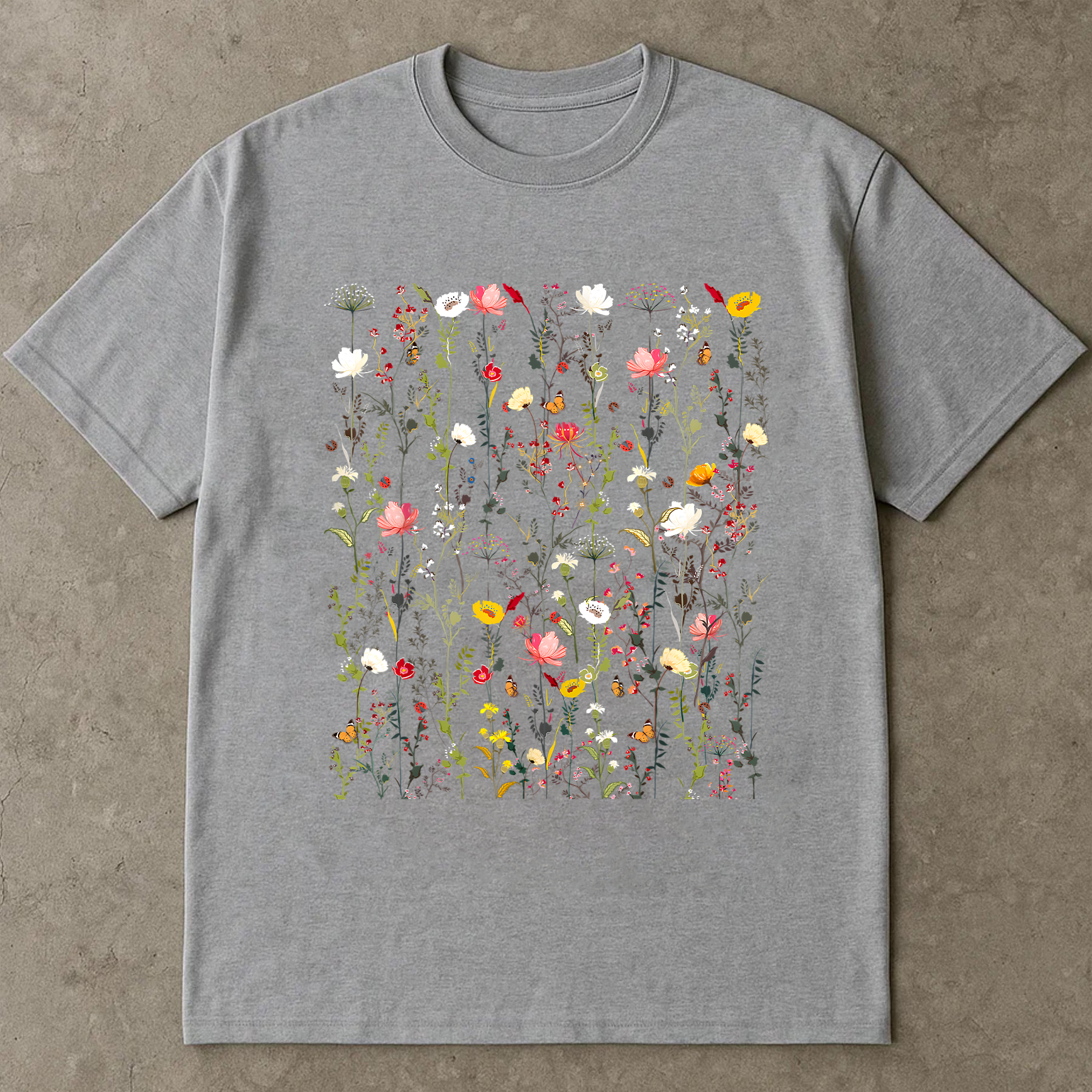Vintage Chamomile Shirt, Daisy Wildflower Tee, Herbal Flower Graphic T-Shirt, Botanical Illustration Top, Aesthetic Floral Shirt