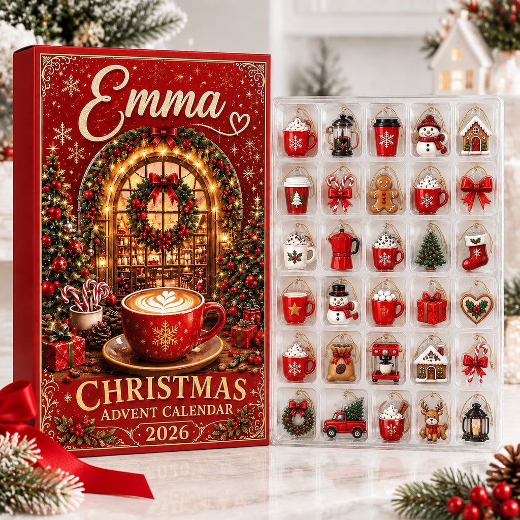 Coffee Advent Calendar 2026, Christmas Countdown Calendar, Coffee Lover Gift, Cozy Holiday Gift, Unique Christmas Gift AXMAS27
