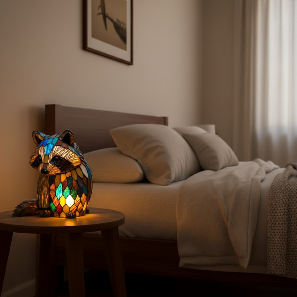 Acrylic Panda LED Night Light, Decorative Plastic Panda Table Lamp, Cozy Night Lamp, Unique Gift for Panda and Animal Lovers