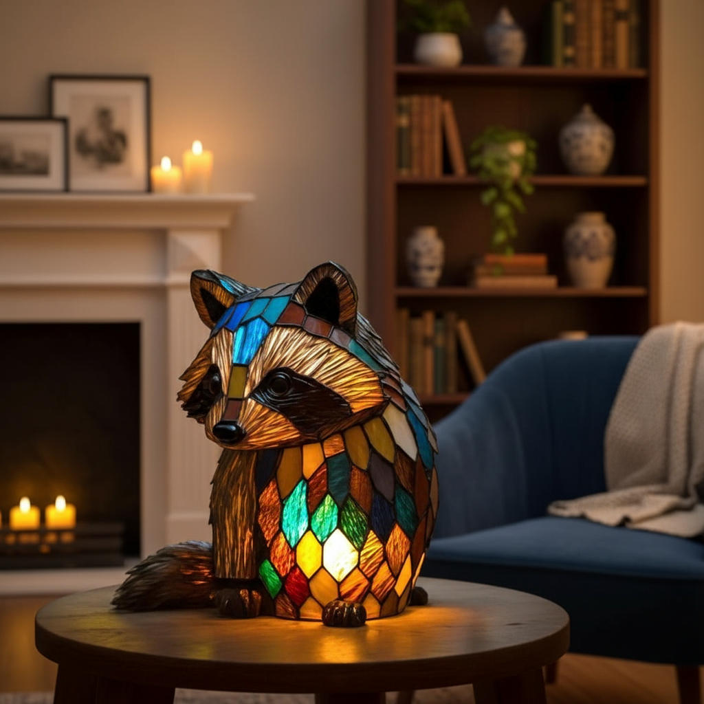 Acrylic Panda LED Night Light, Decorative Plastic Panda Table Lamp, Cozy Night Lamp, Unique Gift for Panda and Animal Lovers