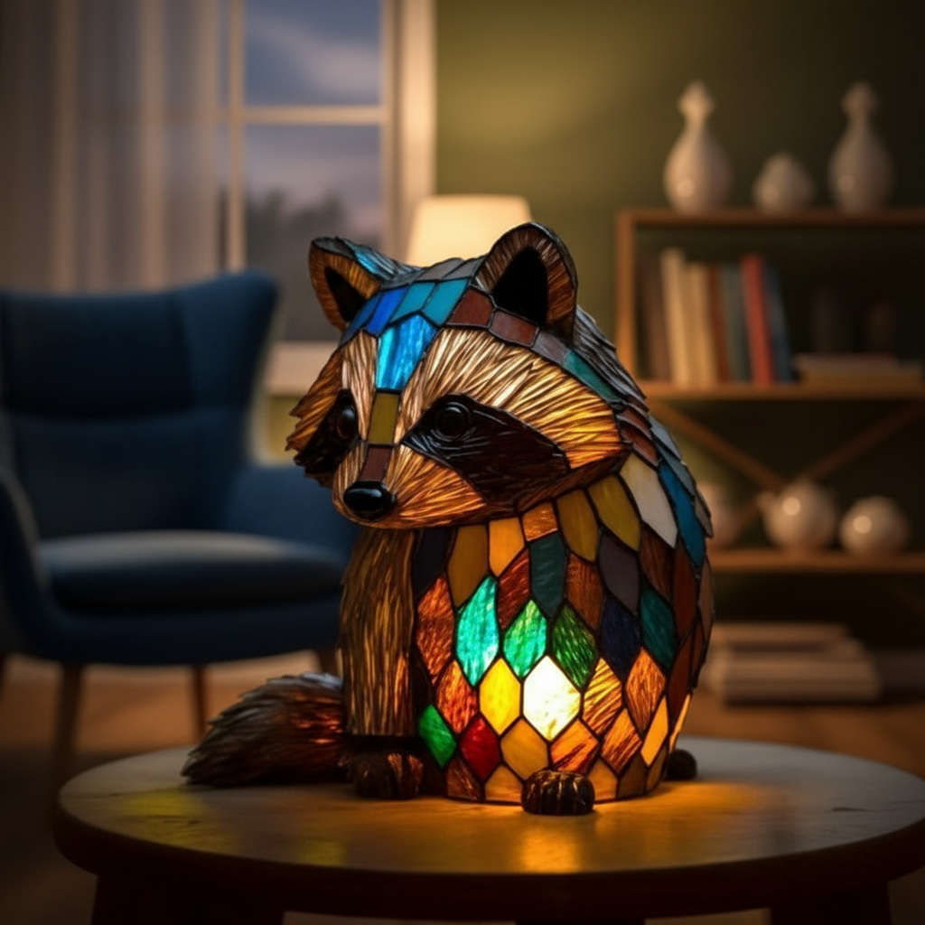 Acrylic Panda LED Night Light, Decorative Plastic Panda Table Lamp, Cozy Night Lamp, Unique Gift for Panda and Animal Lovers