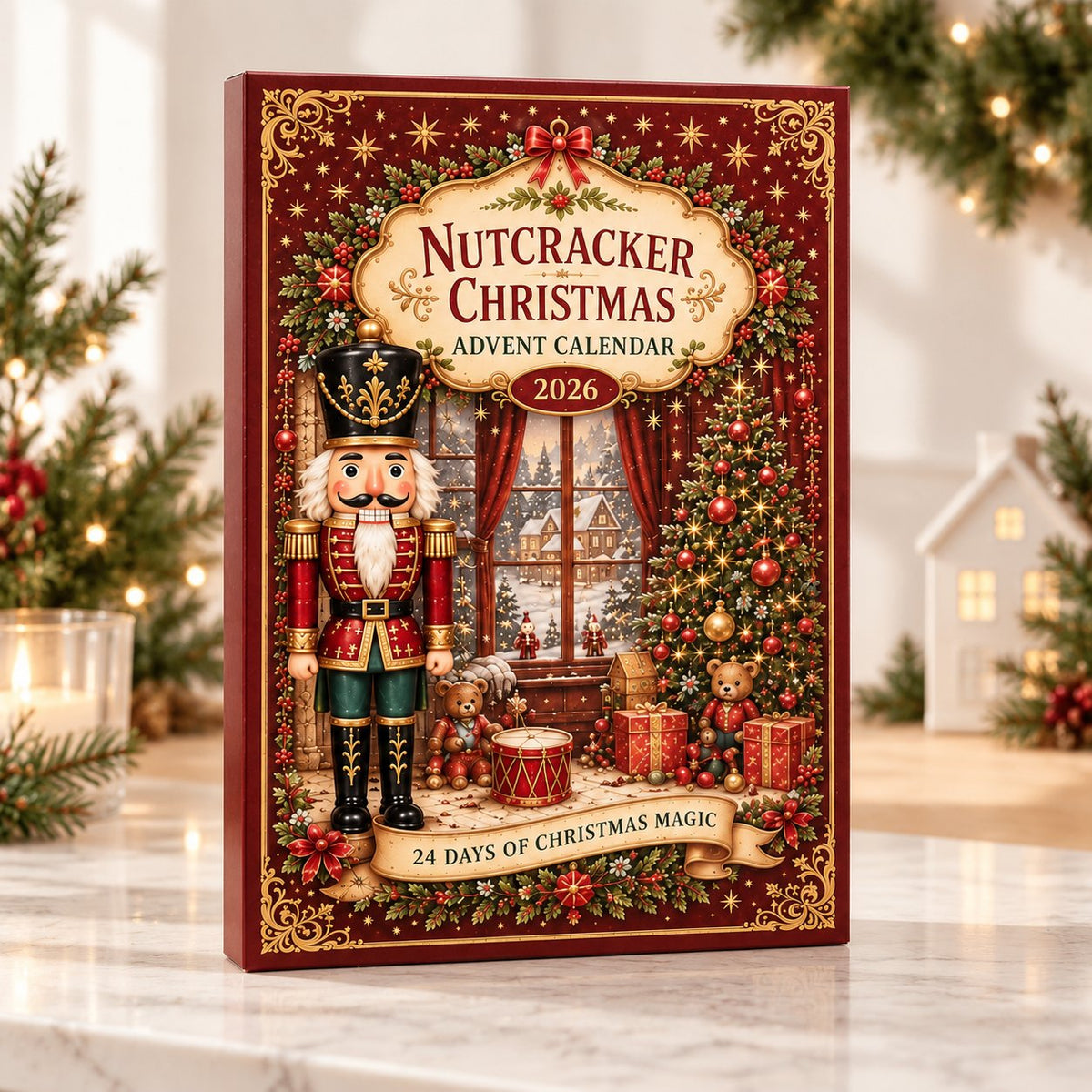 Nutcracker Advent Calendar 2026, Christmas Countdown Calendar, Ballet Christmas Gift, Nutcracker Collector Gift, Holiday Decor Gift AXMAS28