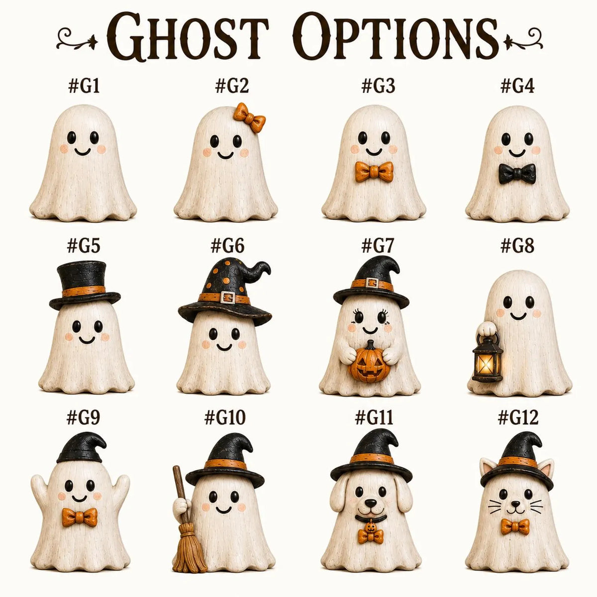 Personalized Halloween Gang Wood Sign, 3D Layered Ghost Family Decor With Custom Names, Crescent Moon Shelf Sitter For Fall Mantel. WBPETAL17