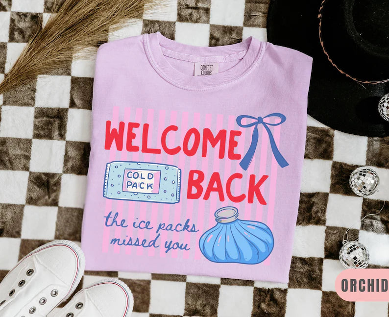 Striped Welcome back to school nurse tshirt, Comfort Colors School Nurse Shirt, school nurse gift, back to school gifts, funny nurse tee. SPETAL10