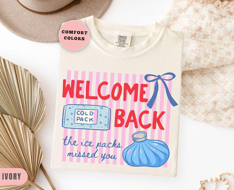 Striped Welcome back to school nurse tshirt, Comfort Colors School Nurse Shirt, school nurse gift, back to school gifts, funny nurse tee. SPETAL10