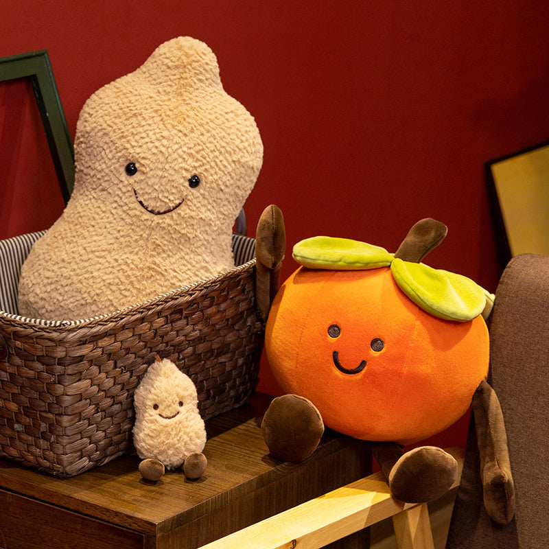 Jell British Simulation Peanut Plush Toy Persimmon Doll Super Soft Doll Birthday Gift Little Red Book Same Female. CPFPETAL15