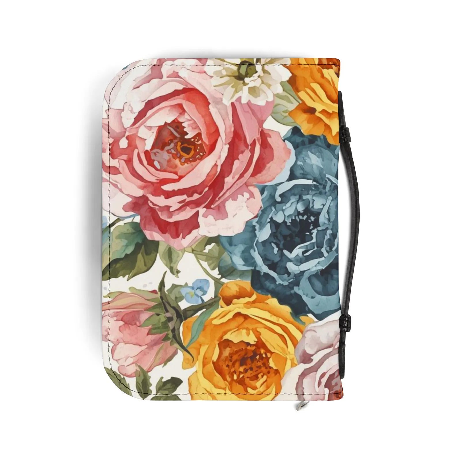 Vintage Floral Bible Cover | Zippered Scripture Organizer. BCPETAL5