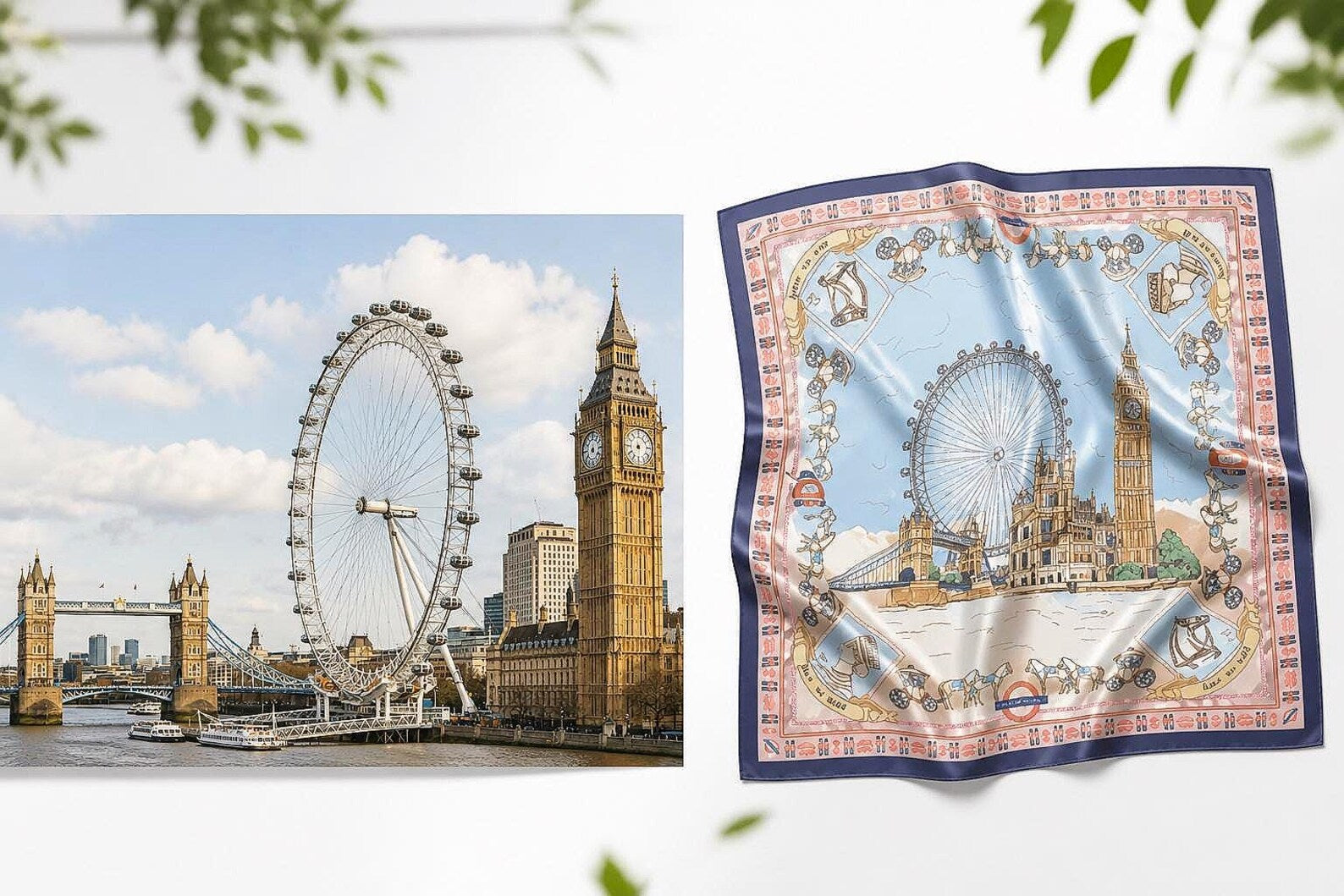 Custom Silk Scarf Wedding Gift, Personalized Bridesmaid Scarf, Photo Memory Scarf, Bridal Party Favor, Custom Portrait Silk Wrap. SSPETAL24