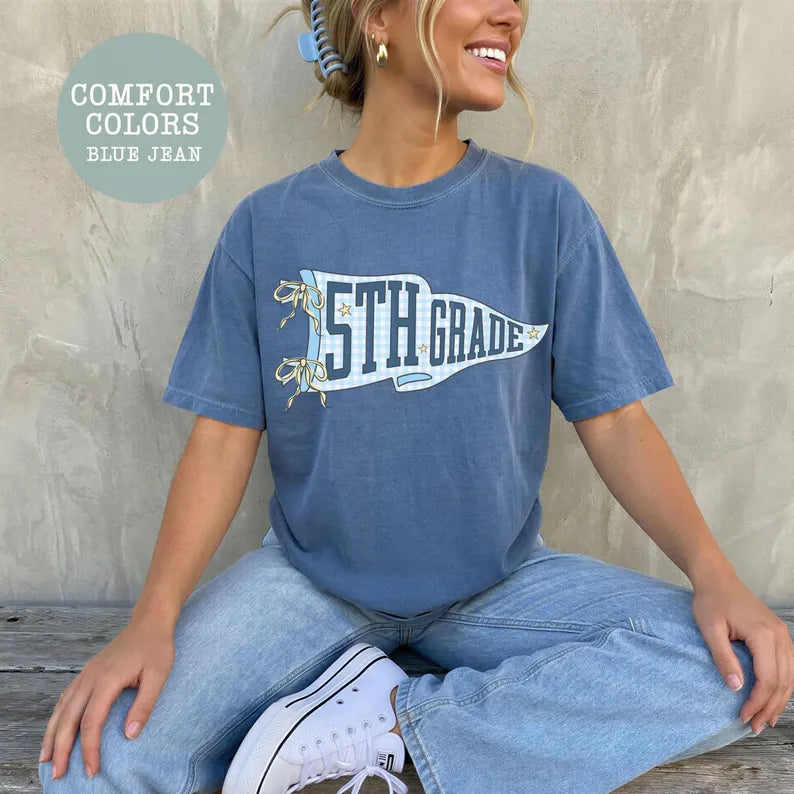 Teacher Team Shirts, Comfort Colors Back to School Shirt, Grade Level Team Tees, Teacher Gift, First Second Third Fourth Fifth Grade. First Day of School Teacher Student Boys Girls Kids. SPETAL9