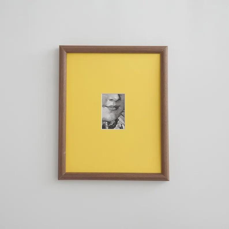 10x10 Inches Wooden Picture Frame, Multi Color Frame, Picture Frame with Mat Center, Custom Opening Size 2x3 4x6 5x7, Natural Wood Decor