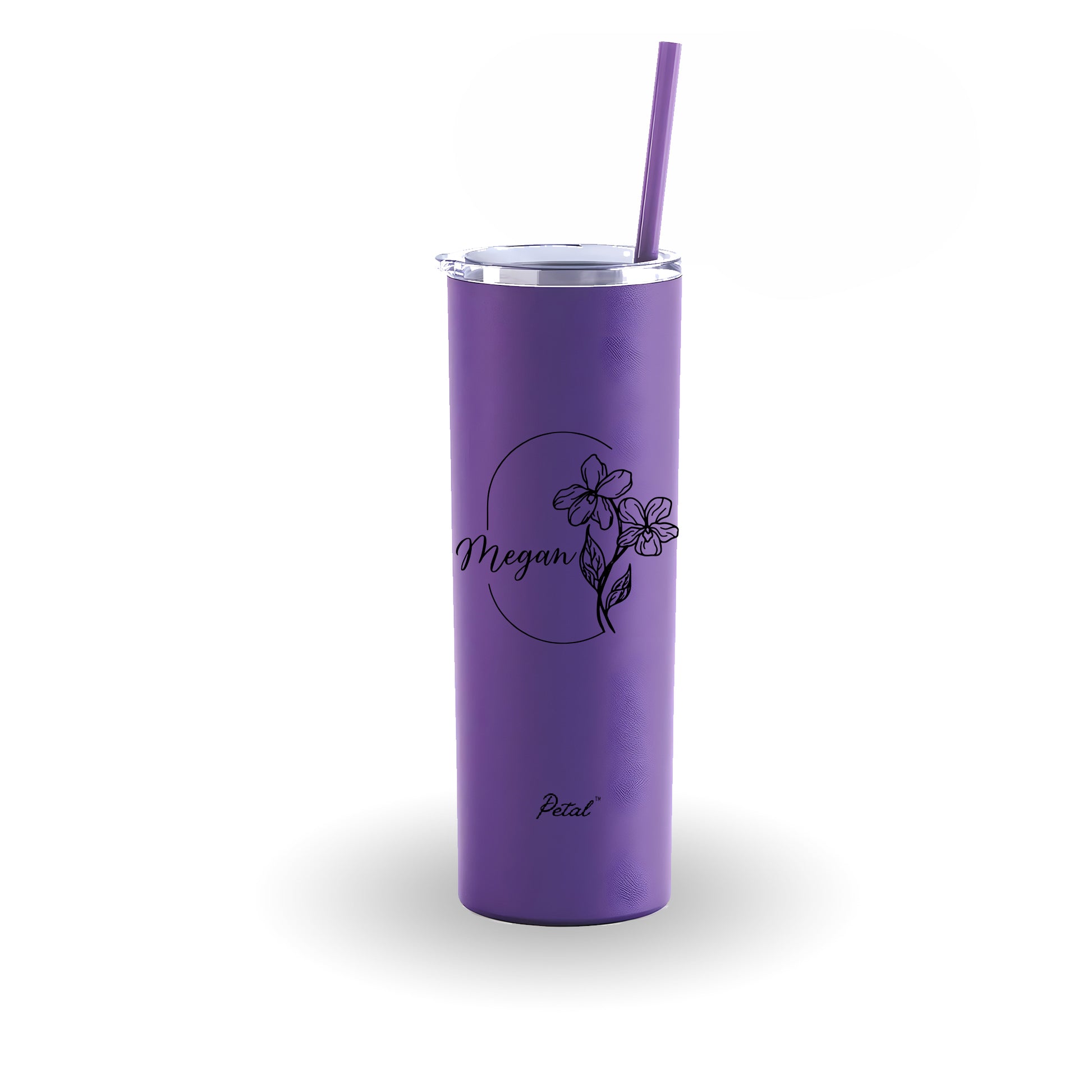 Personalized Birth Flowers With Name 30oz Skinny Glitter Tumbler, Hot Cold Mug With Straw, Bridesmaid Gift, Custom Name Travel Cup, Birthday Gift, Gift For Her Mother