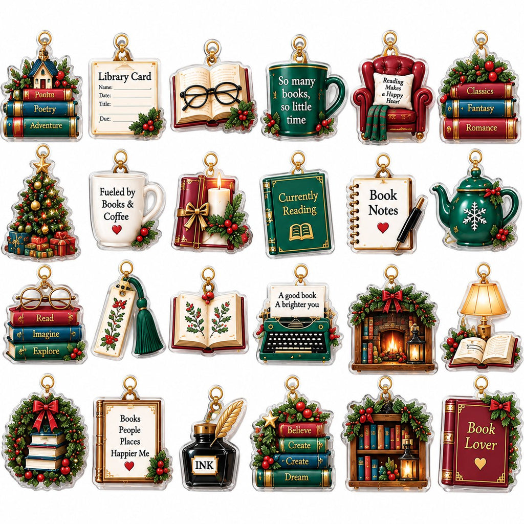 Book Lover Advent Calendar 2026, Christmas Countdown Calendar, Reader Gift, Bookworm Gift, Cozy Christmas Gift for Book Lovers AXMAS29