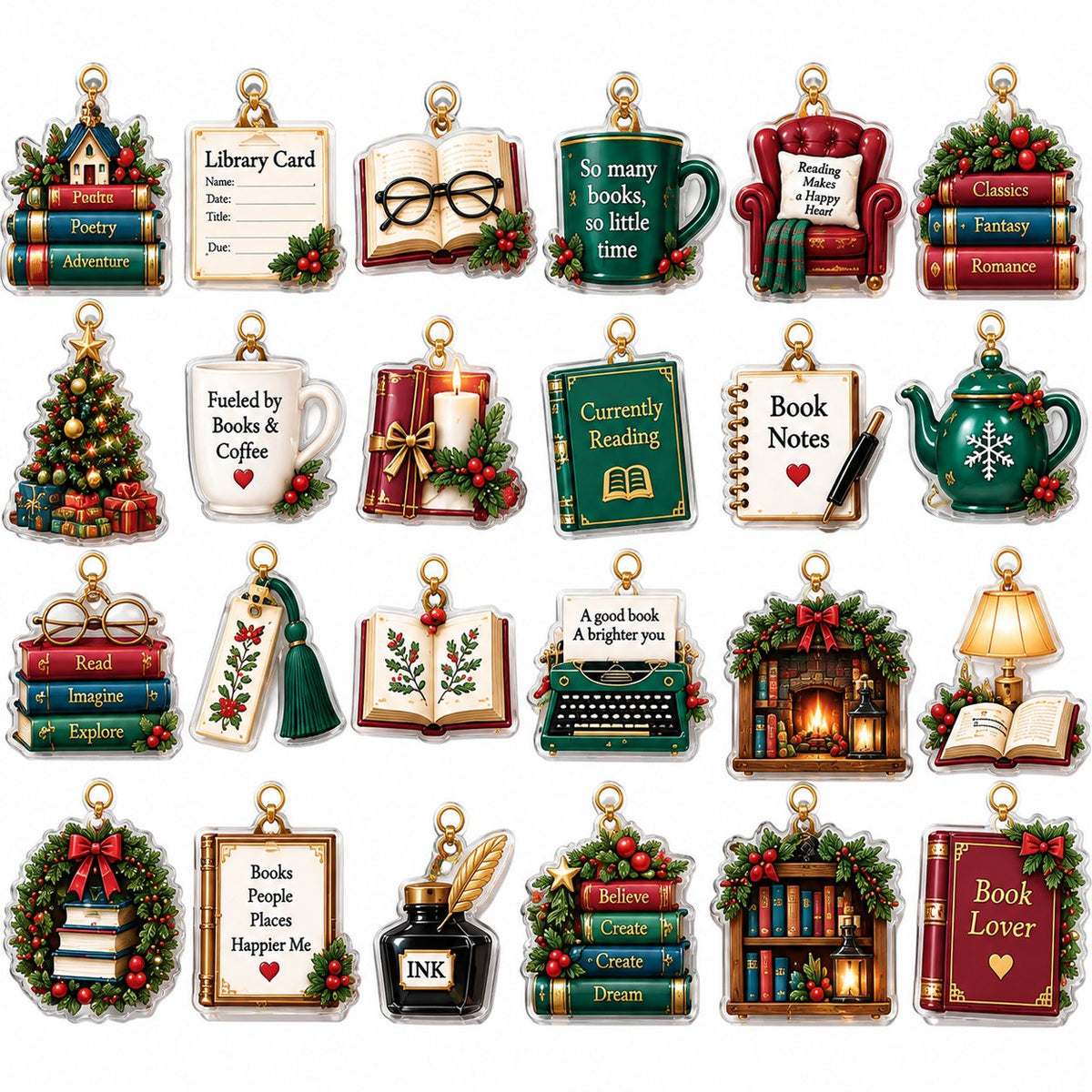 Book Lover Advent Calendar 2026, Christmas Countdown Calendar, Reader Gift, Bookworm Gift, Cozy Christmas Gift for Book Lovers AXMAS29