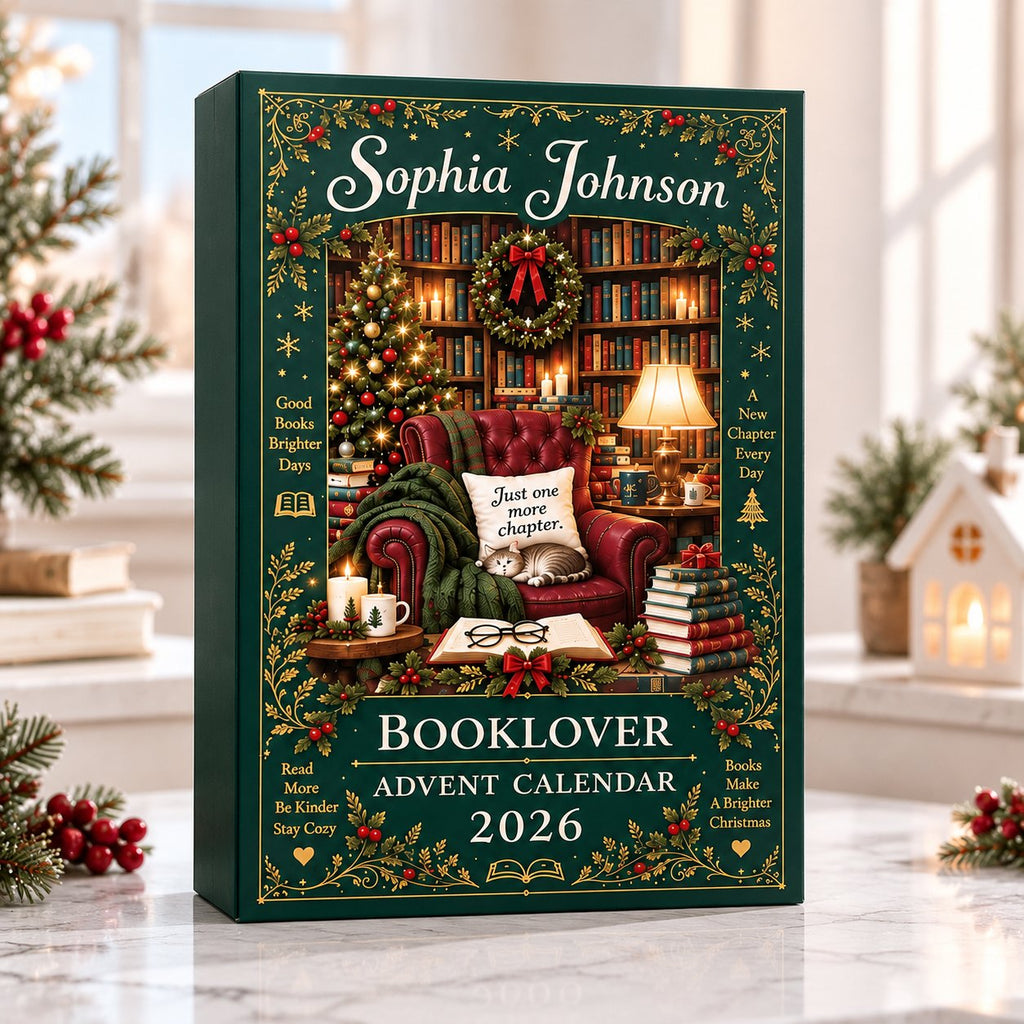 Book Lover Advent Calendar 2026, Christmas Countdown Calendar, Reader Gift, Bookworm Gift, Cozy Christmas Gift for Book Lovers AXMAS29