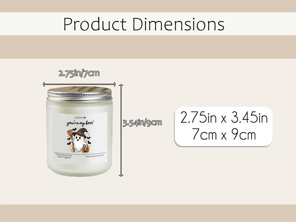 You're My Boo Cute Halloween Candles,Halloween Candle,Halloween Gift for Girlfriend,Halloween Decor,Fall Scented Candle,. SCPETAL6