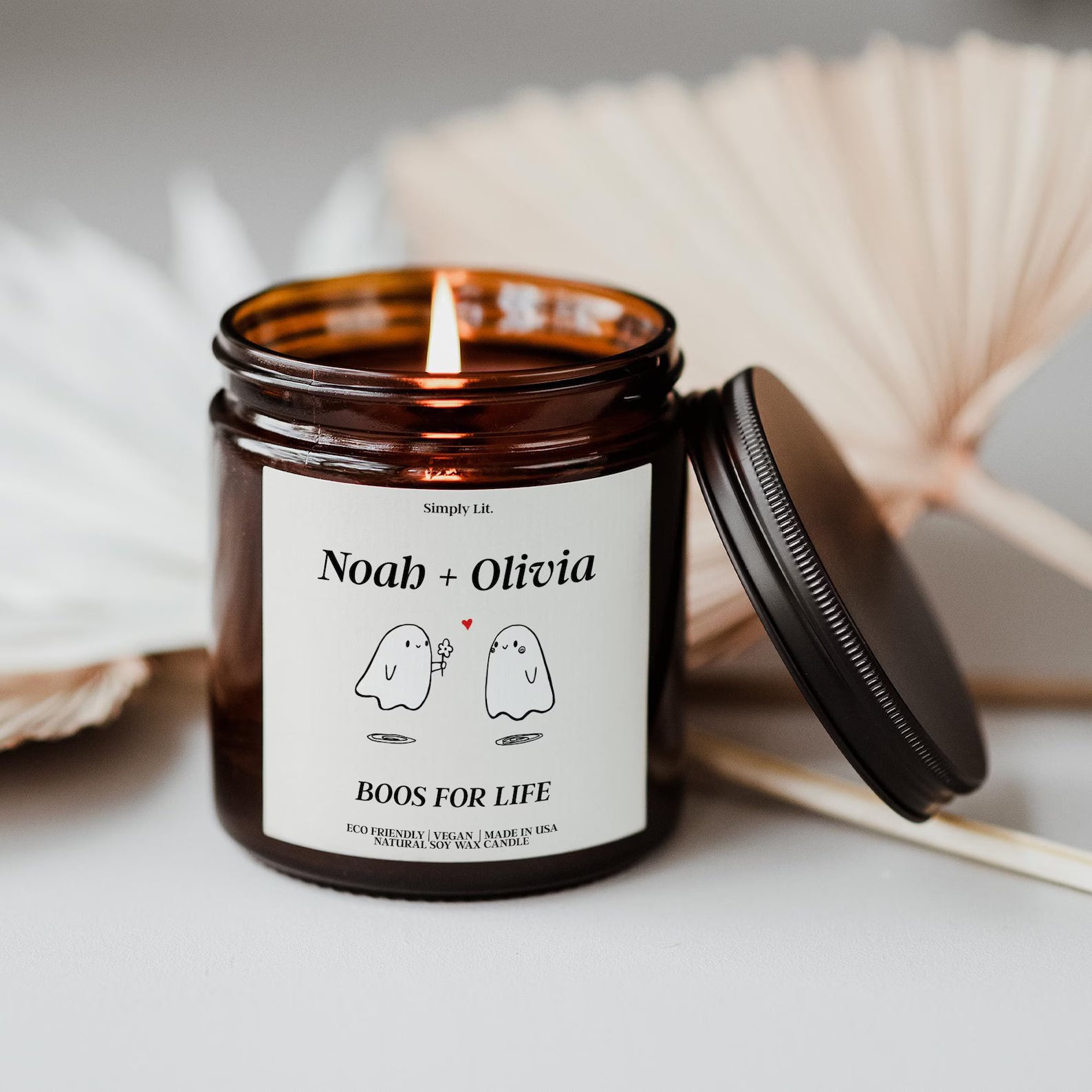 Boos for Life You're My Boo Basket Stuffers Halloween Gift Best Friend Gifts Fall Candle Personalized Candles Home Decor for Her. SCPETAL3