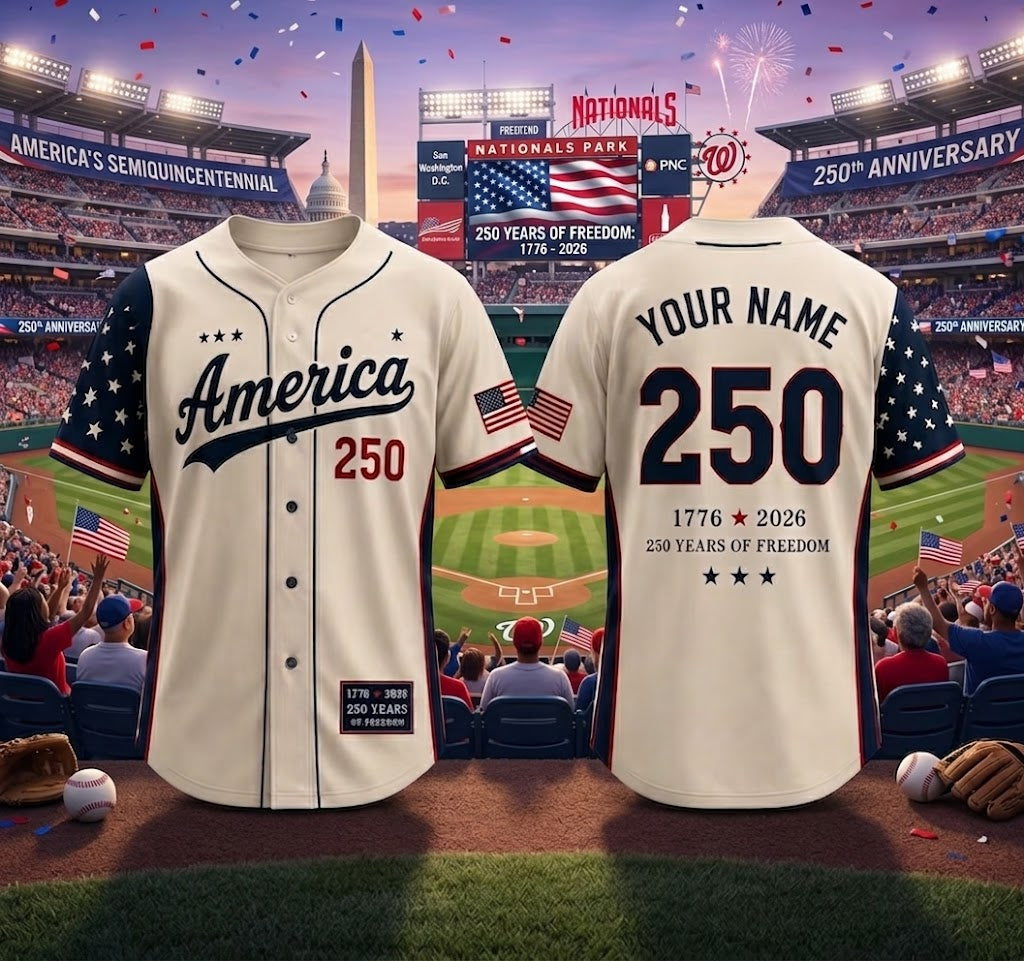 Independence Day Baseball Jersey, Personalized Youth Patriotic Shirt, Custom Patriotic Baseball Jersey, 250th USA Name Number Shirt. BJPETAL03