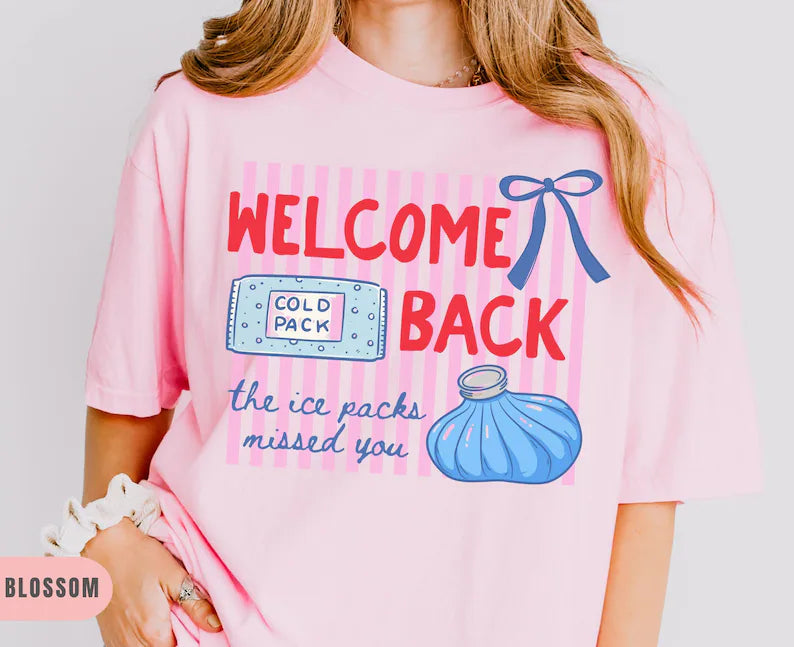 Striped Welcome back to school nurse tshirt, Comfort Colors School Nurse Shirt, school nurse gift, back to school gifts, funny nurse tee. SPETAL10