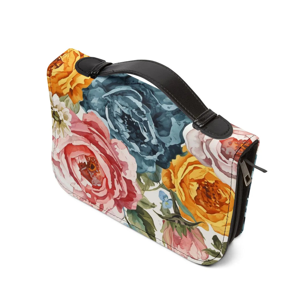 Vintage Floral Bible Cover | Zippered Scripture Organizer. BCPETAL5
