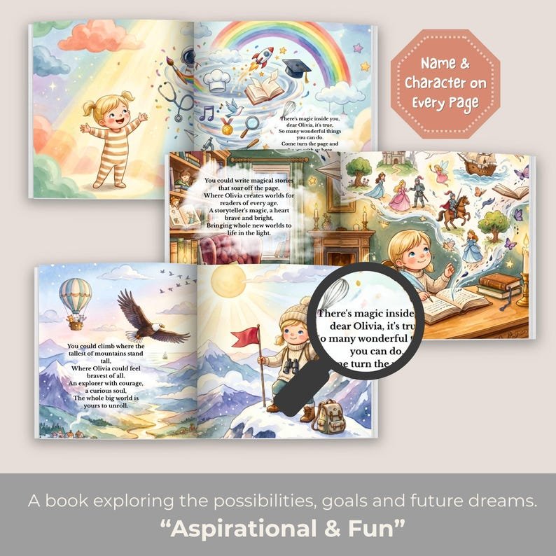 Personalized Discover Book Gift, Baby Shower Present, Custom Name Storybook, Birthday Bedtime Story Confidence Keepsake Newborn PBOOK03