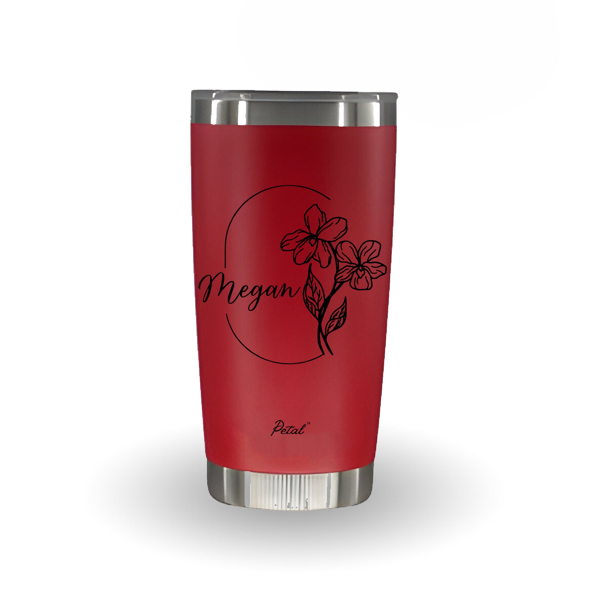 Personalized Birth Flowers With Name 20oz Stainless Steel Tumbler, Bridesmaid Gift, Custom Name Travel Cup, Birthday Gift, Gift For Her Mother