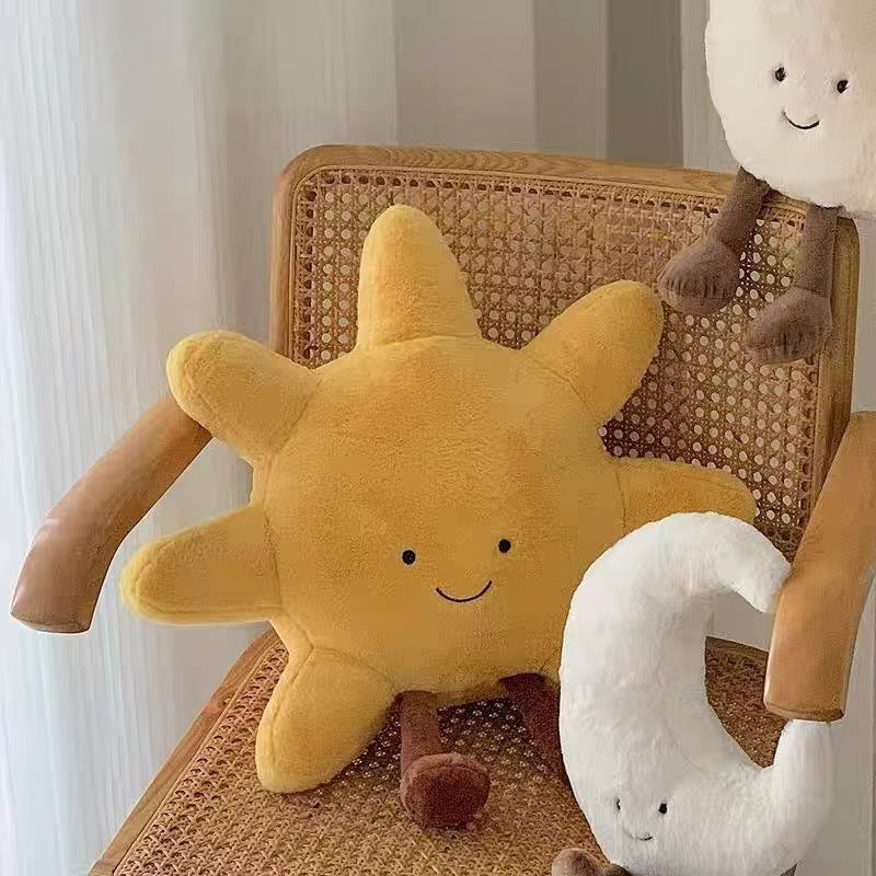 Cross Border Ins New Product Sun Doll Cute Soft Plush Toy Girl Sleeping Doll Comfort Pillow Gift. CPFPETAL1