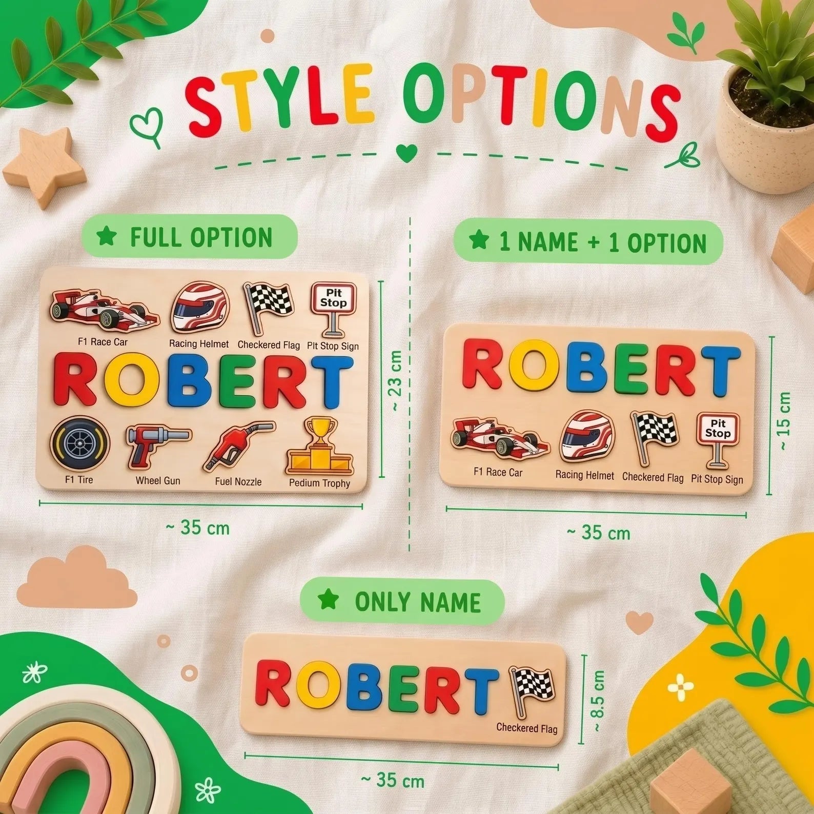 Personalized Wooden Name Puzzle, Chess Theme Toy, Montessori Learning, Nursery Decor. NPPETAL13