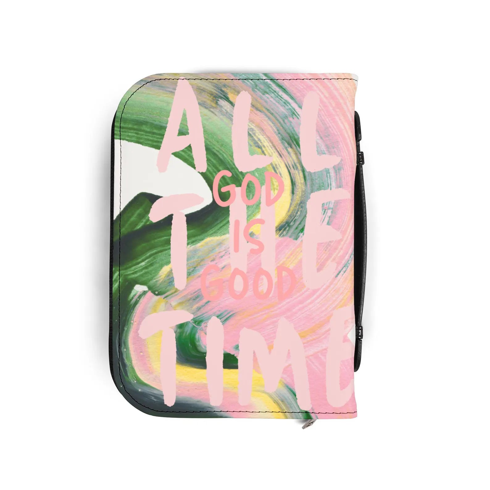 God Is Good Bible Cover, Colorful Abstract Scripture Case, Christian Gift for Women. BCPETAL12