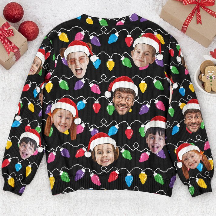 Custom Face  Ugly Christmas Sweater, Personalized Photo Shirt, Unisex Kid Adult Sweater, Christmas Party Shirt, Holiday Sweatshirts, Xmas Outfit, Christmas Gift UXMAS04