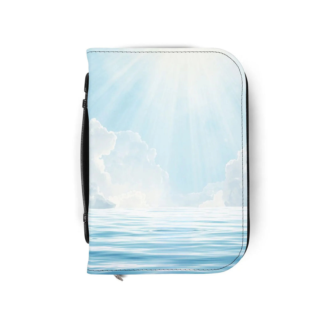 Heavenly Light Clouds Over Water Bible Cover | Scripture Organizer. BCPETAL1