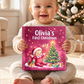 Personalized First Christmas Book, Custom Name Storybook, Newborn Gift Girl Boy Keepsake, Baby Shower Gift, Baby Christmas Present PBOOK05