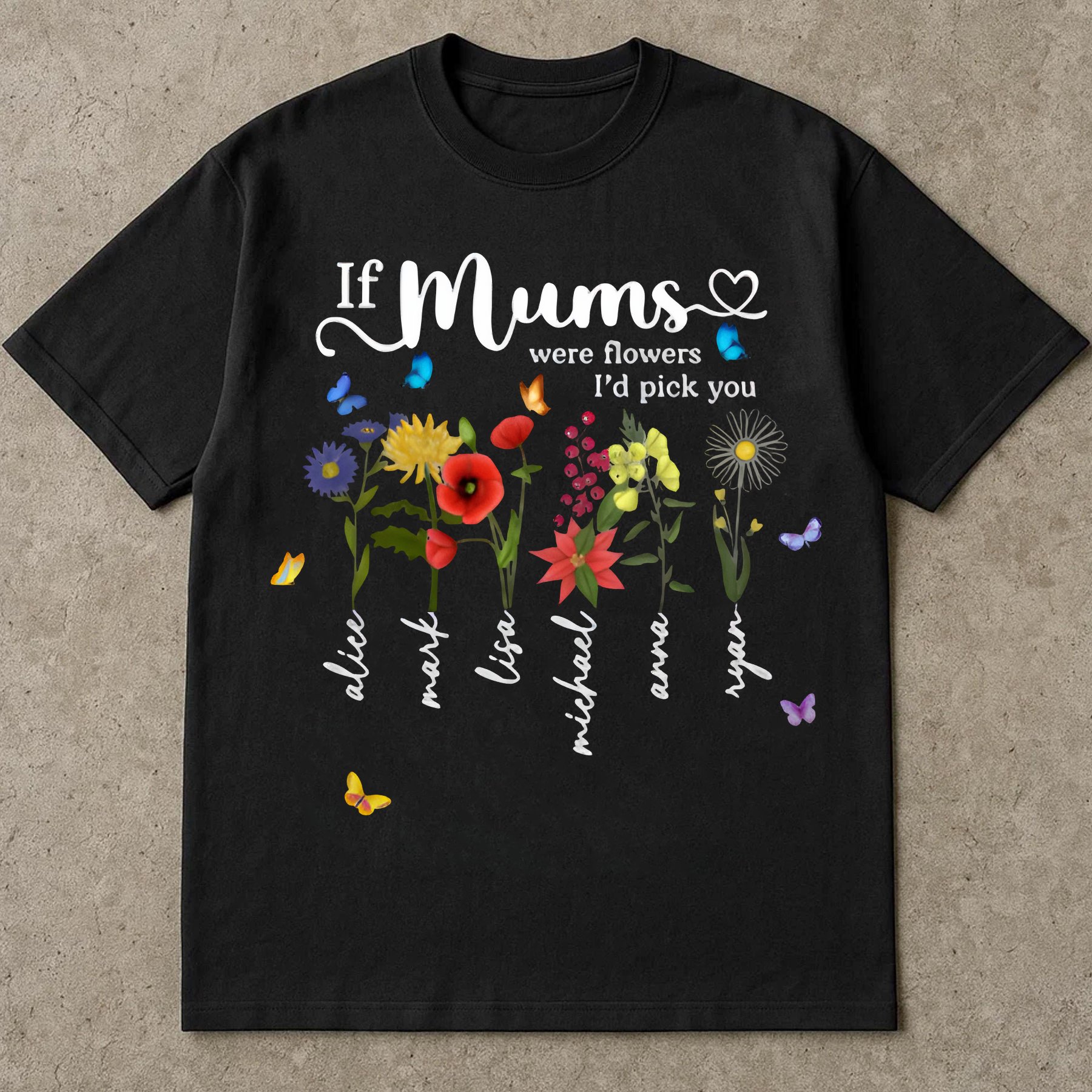 If Moms Were Flowers I'd Pick You Shirt, Mother's Day Floral Tee, Mom Gift Shirt, Cute Flower Shirt for Mom, Mom Shirt Gift