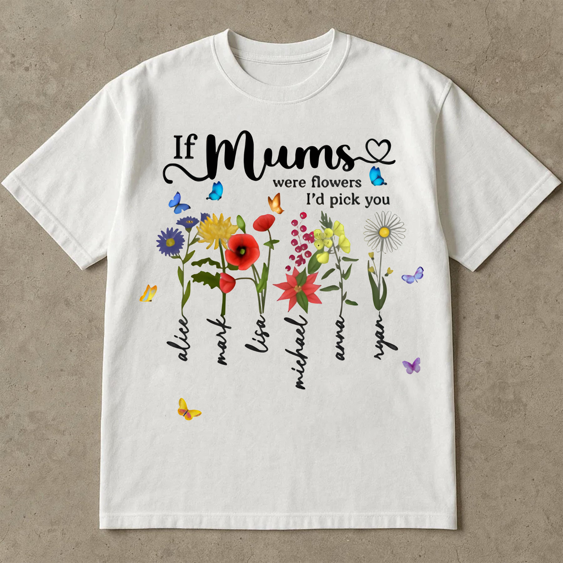 If Moms Were Flowers I'd Pick You Shirt, Mother's Day Floral Tee, Mom Gift Shirt, Cute Flower Shirt for Mom, Mom Shirt Gift