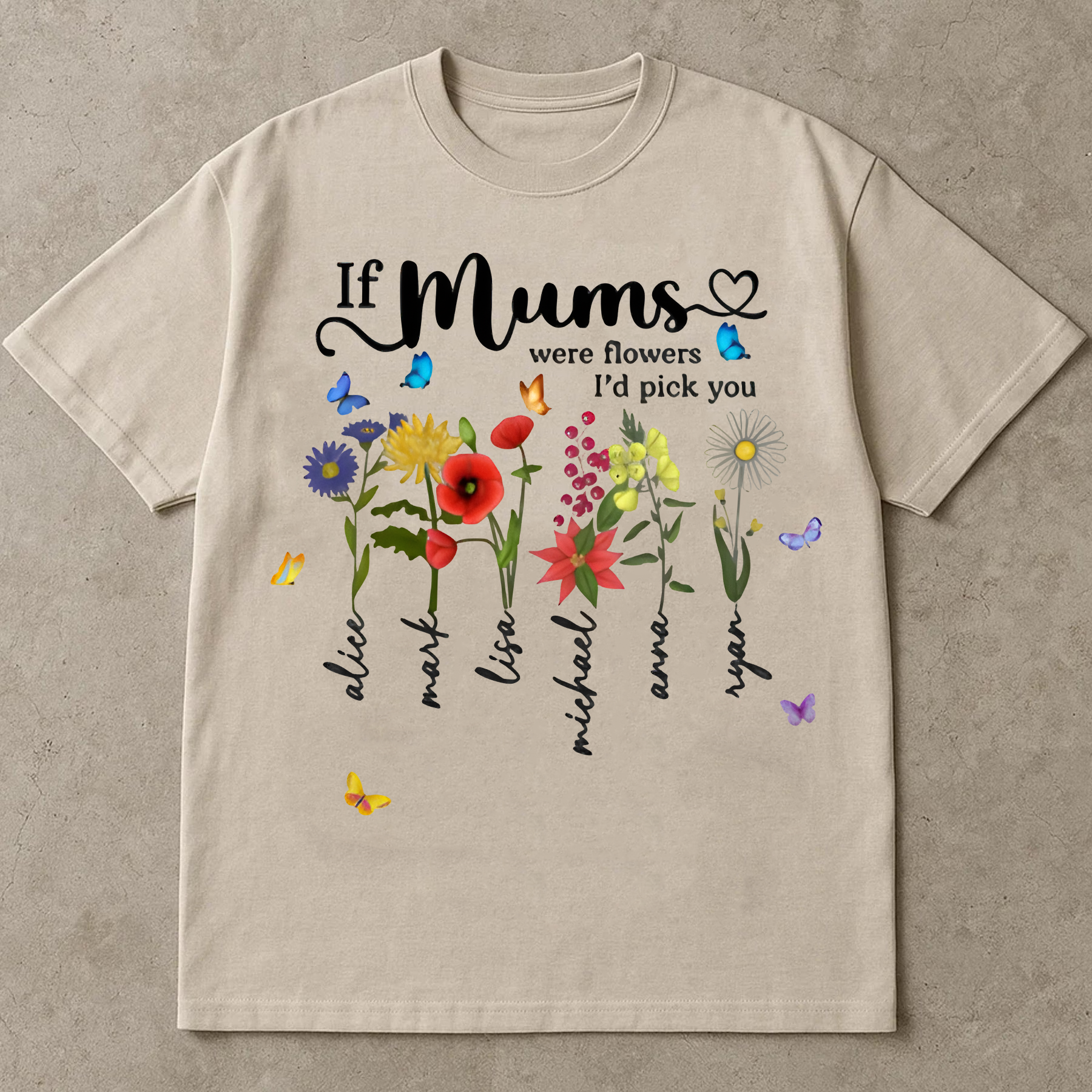 If Moms Were Flowers I'd Pick You Shirt, Mother's Day Floral Tee, Mom Gift Shirt, Cute Flower Shirt for Mom, Mom Shirt Gift