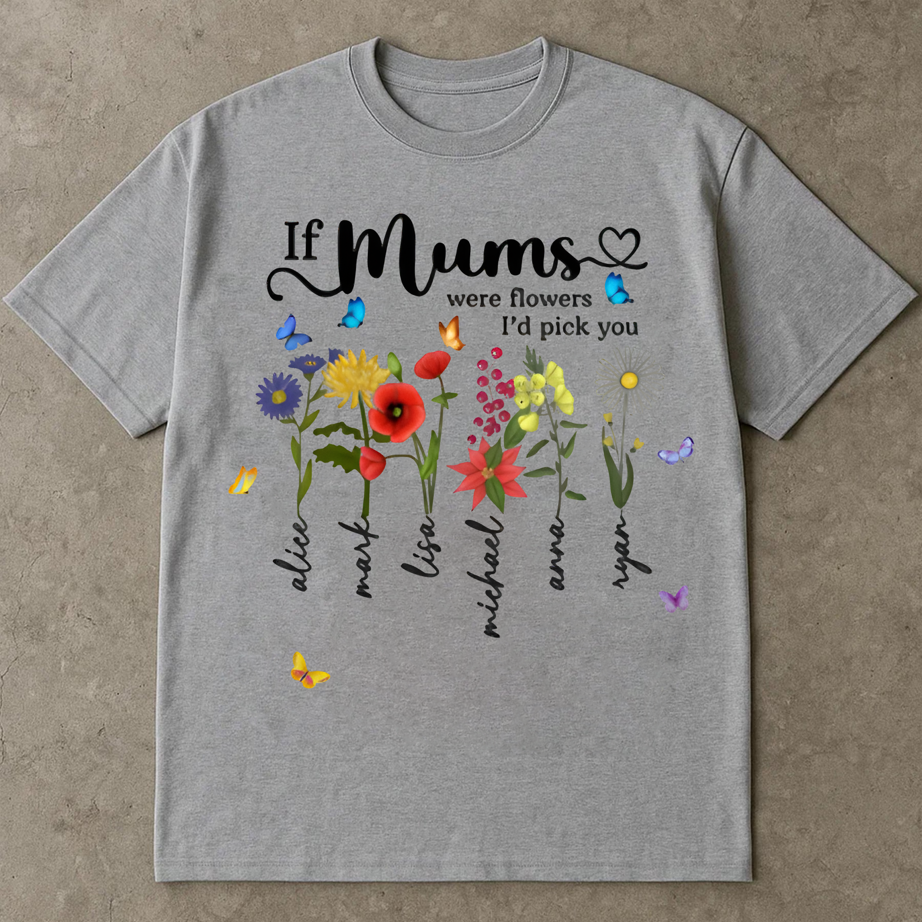 If Moms Were Flowers I'd Pick You Shirt, Mother's Day Floral Tee, Mom Gift Shirt, Cute Flower Shirt for Mom, Mom Shirt Gift