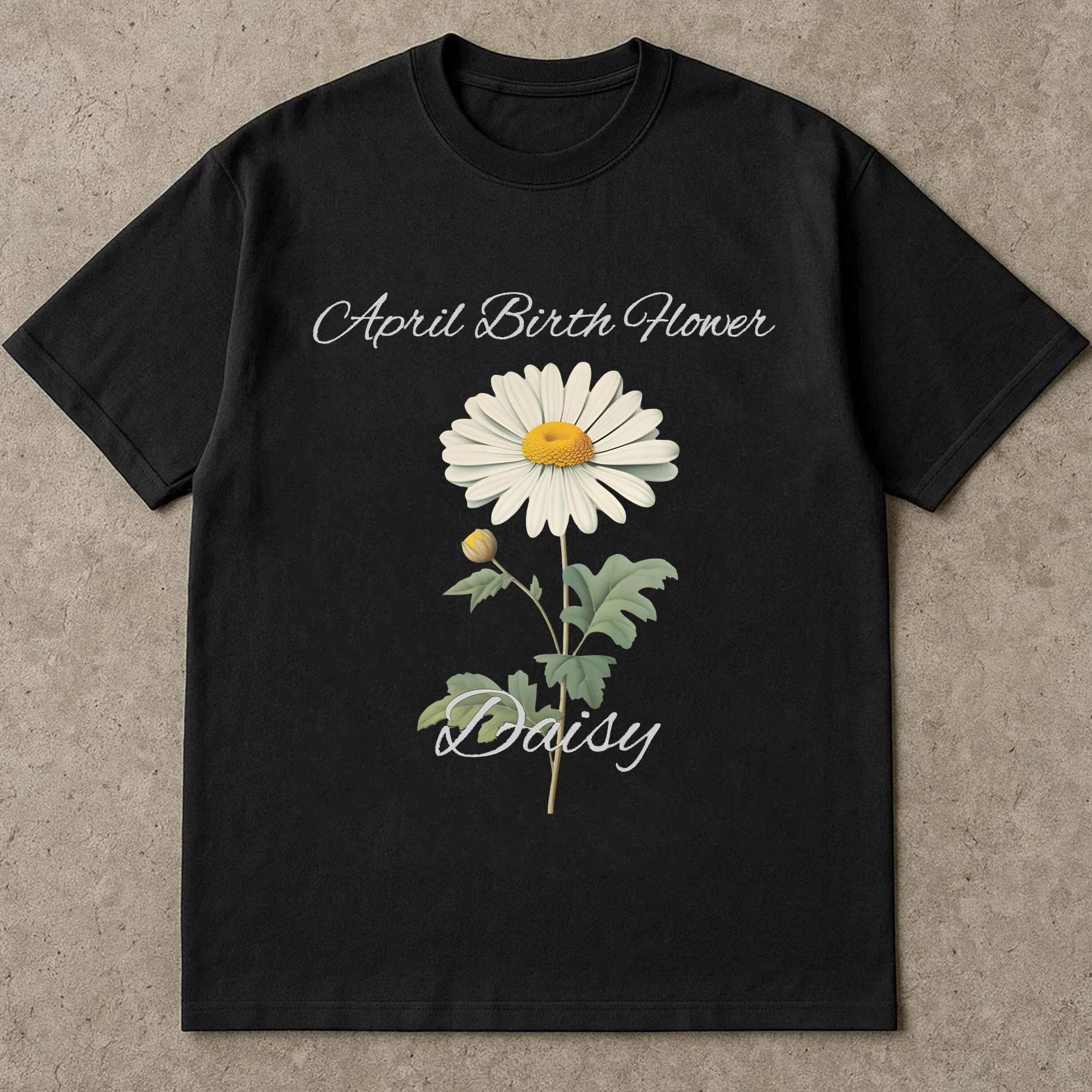 April Birth Flower Shirt, Daisy Flower Tee, April Birthday Shirt, Floral Birthday Gift, Botanical Birth Month Flower Shirt