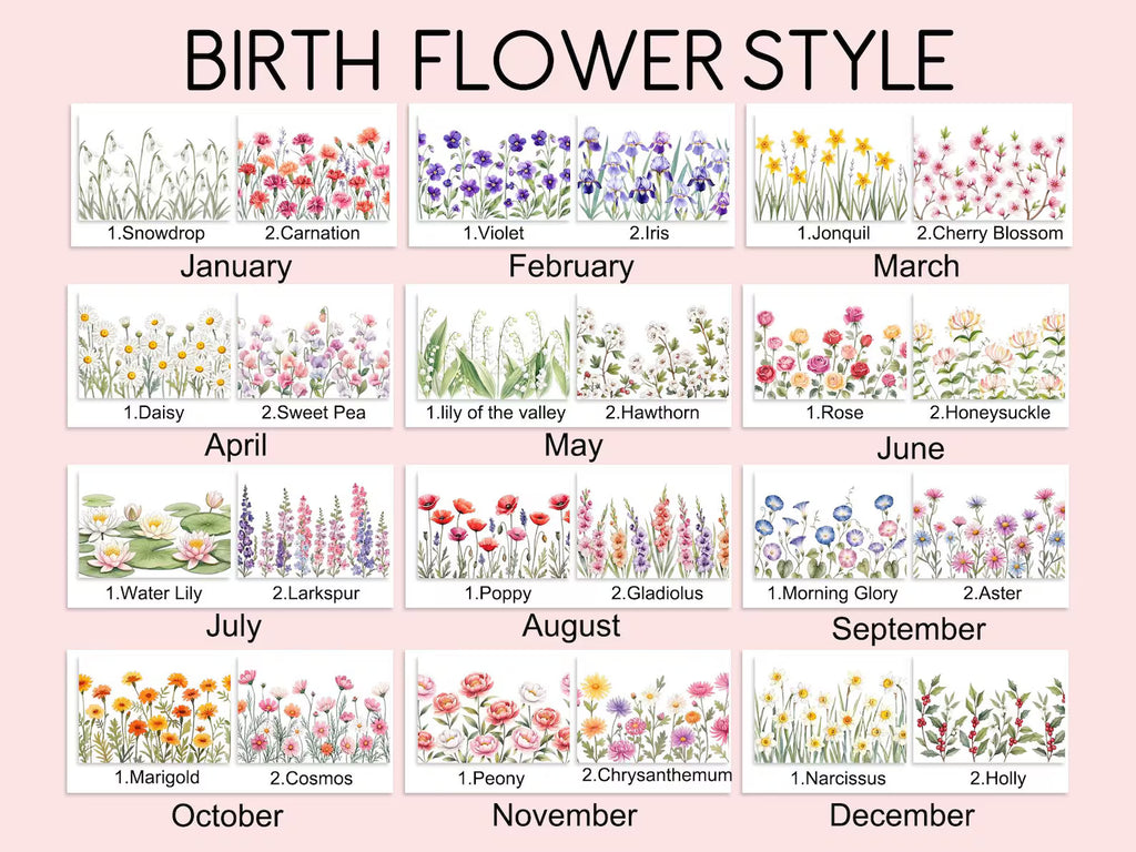 Custom Birth Flower & Name Book Basket For Her, Wife, Daughter, Sister, Coworker, Personalized Storage Basket, Storage Book Holder Gift. BBPETAL7