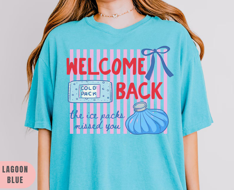 Striped Welcome back to school nurse tshirt, Comfort Colors School Nurse Shirt, school nurse gift, back to school gifts, funny nurse tee. SPETAL10
