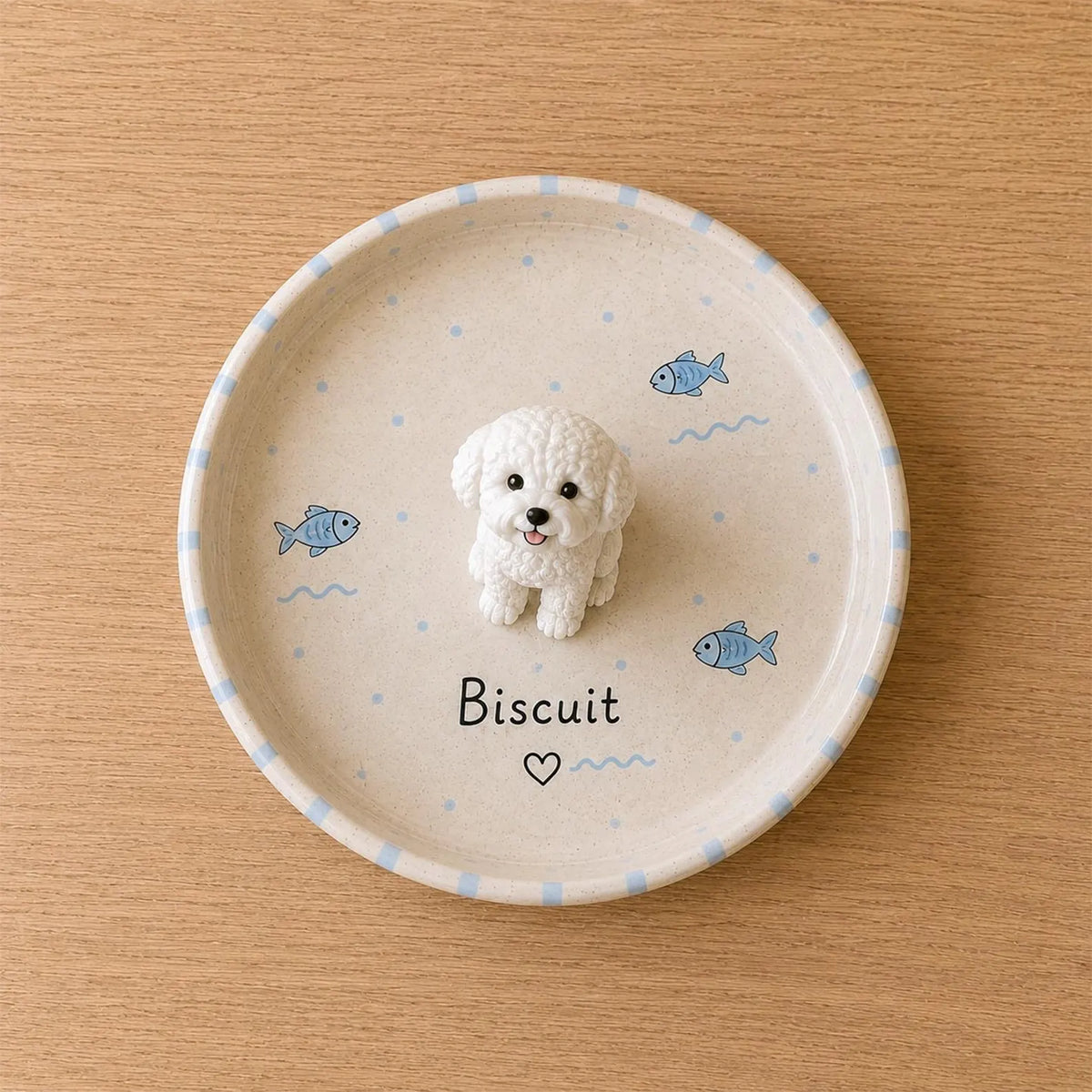Personalized Pet Ring Dish, Custom Rabbit Ceramic Jewelry Tray, Handmade Animal Keepsake Dish. CPPETAL12