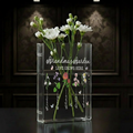 Personalized Birth Month Flower Book Vase – Grandma’s Garden Design, Thoughtful Mother’s Day Gift for Grandma, Floral Home Decor Keepsake