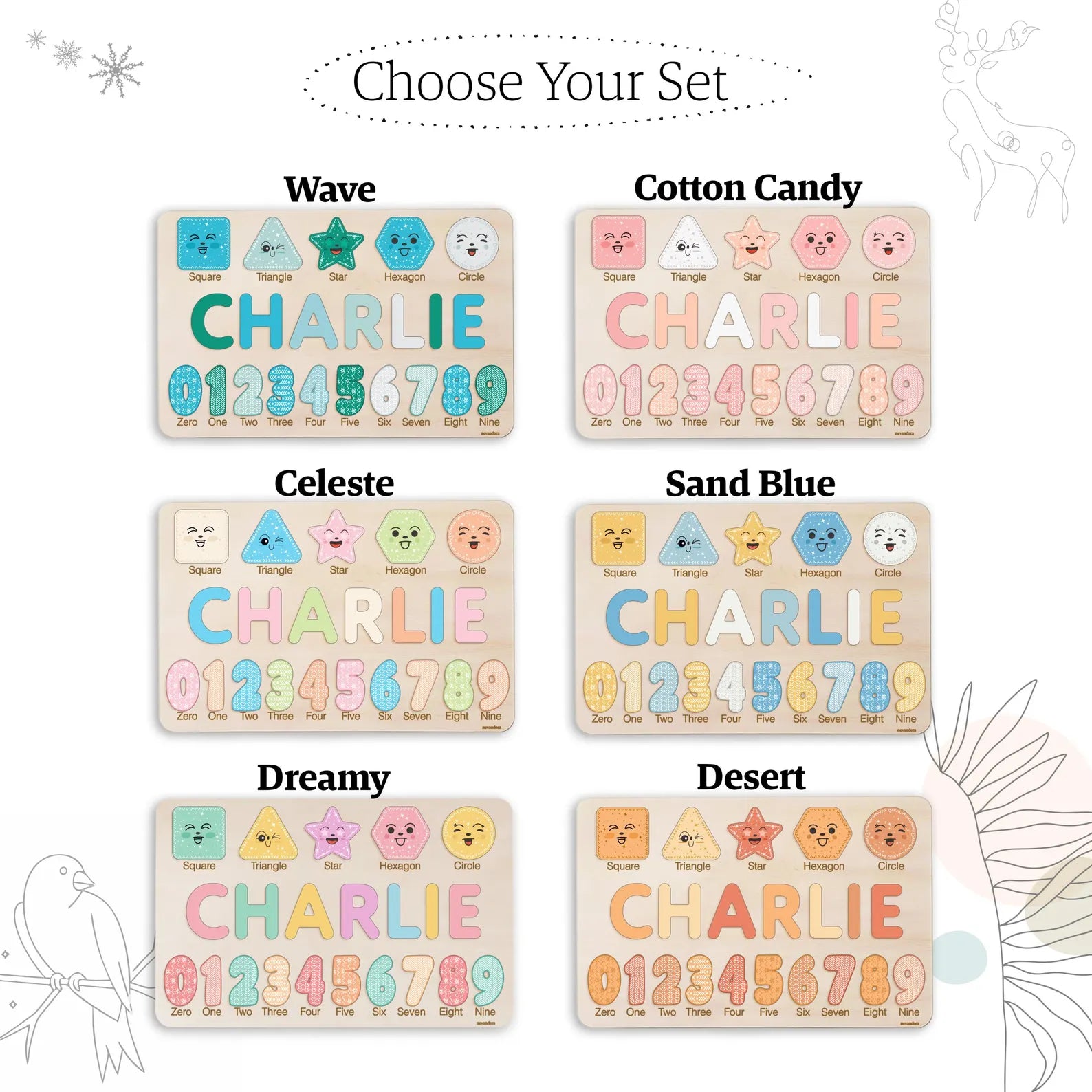 Wooden Busy Board Puzzle, Personalized Name Puzzle Toy, Baby Girl Gift, Nursery Decor, First Easter Gift, Custom Gift, One Year Old Gift. NPPETAL2
