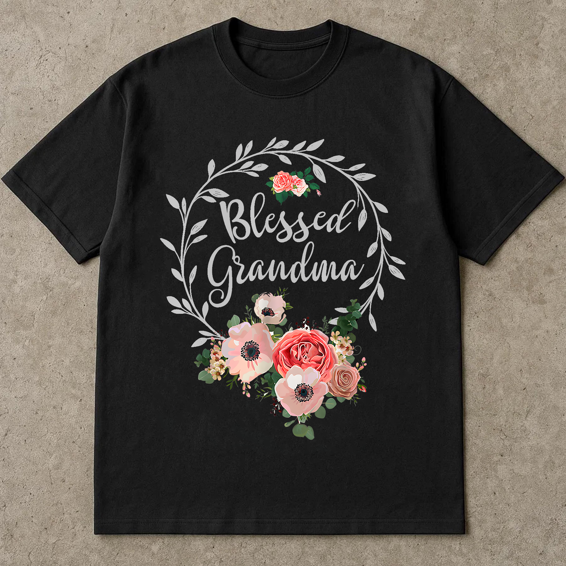 Blessed Grandma Shirt, Floral Grandma Tee, Mother's Day Gift for Grandma, Nana Shirt, Vintage Flower Graphic Tee