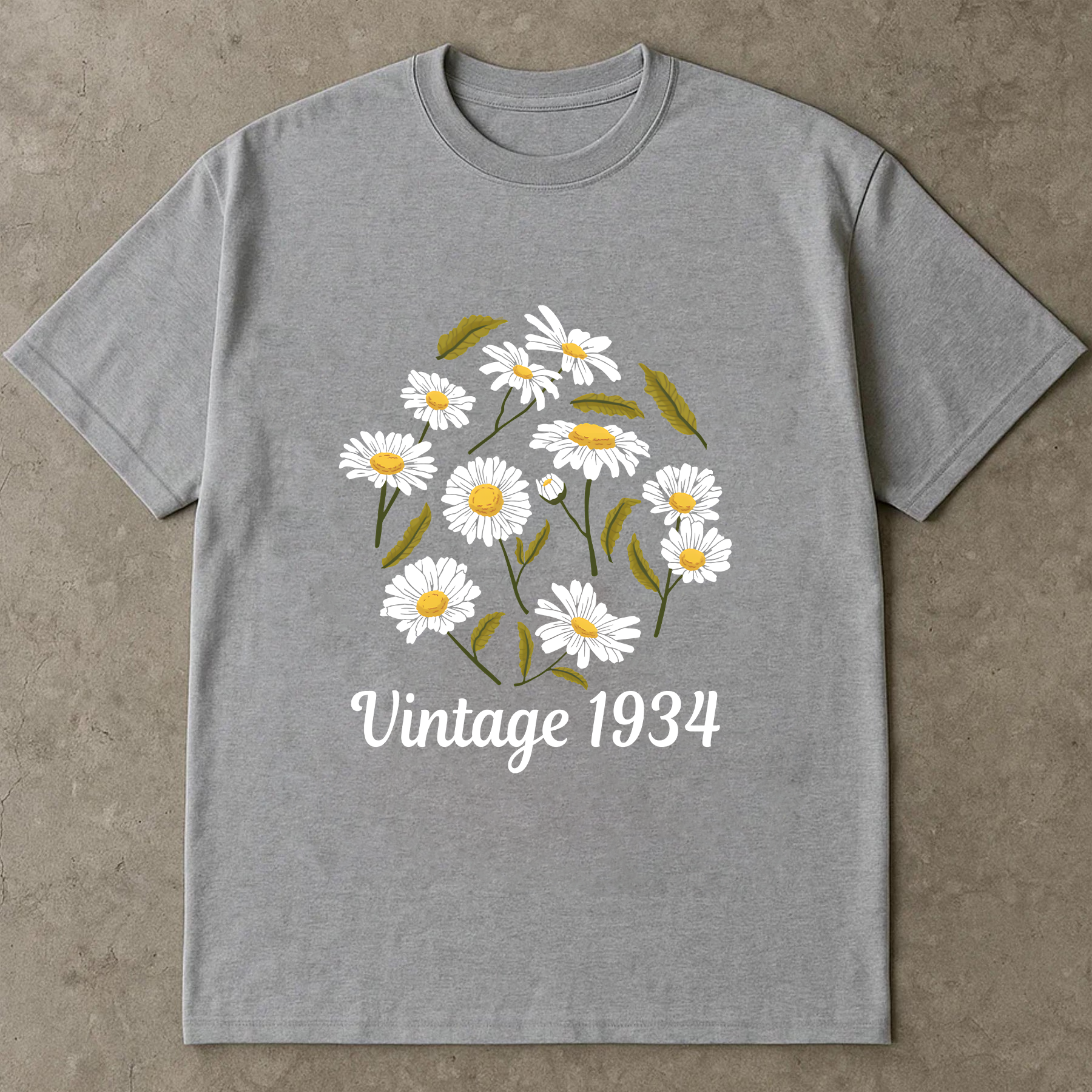 Vintage 1934 Daisy Shirt, Retro Floral Tee, 1934 Birthday Gift Shirt, Daisy Flower Shirt, Vintage Birth Year Shirt