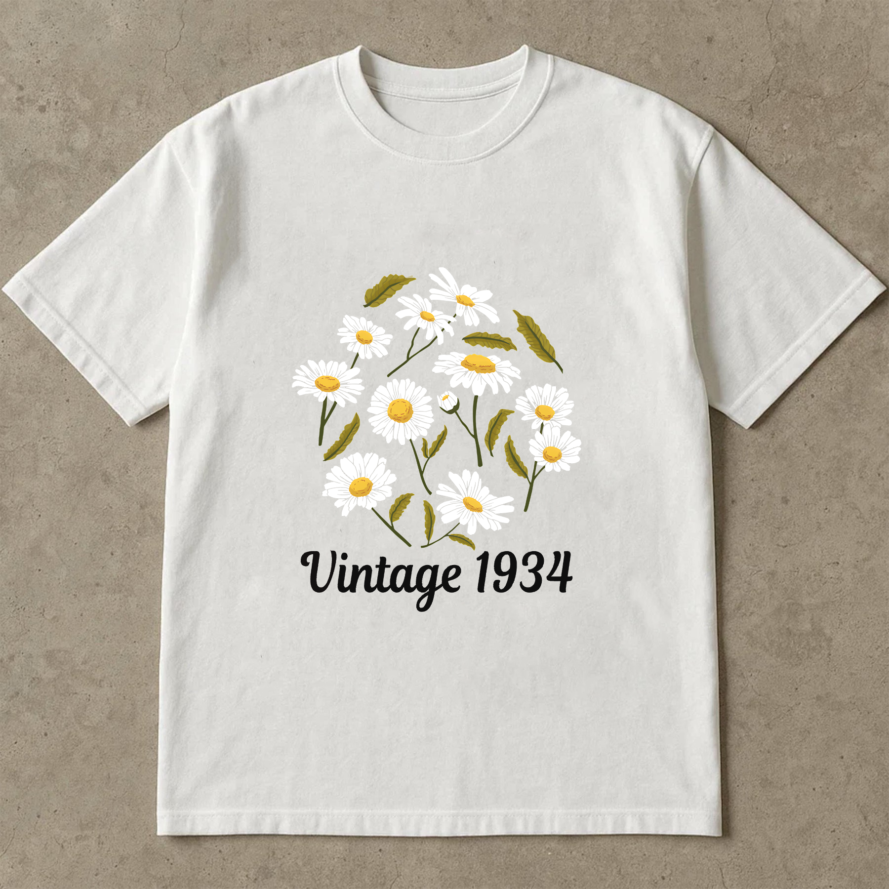 Vintage 1934 Daisy Shirt, Retro Floral Tee, 1934 Birthday Gift Shirt, Daisy Flower Shirt, Vintage Birth Year Shirt