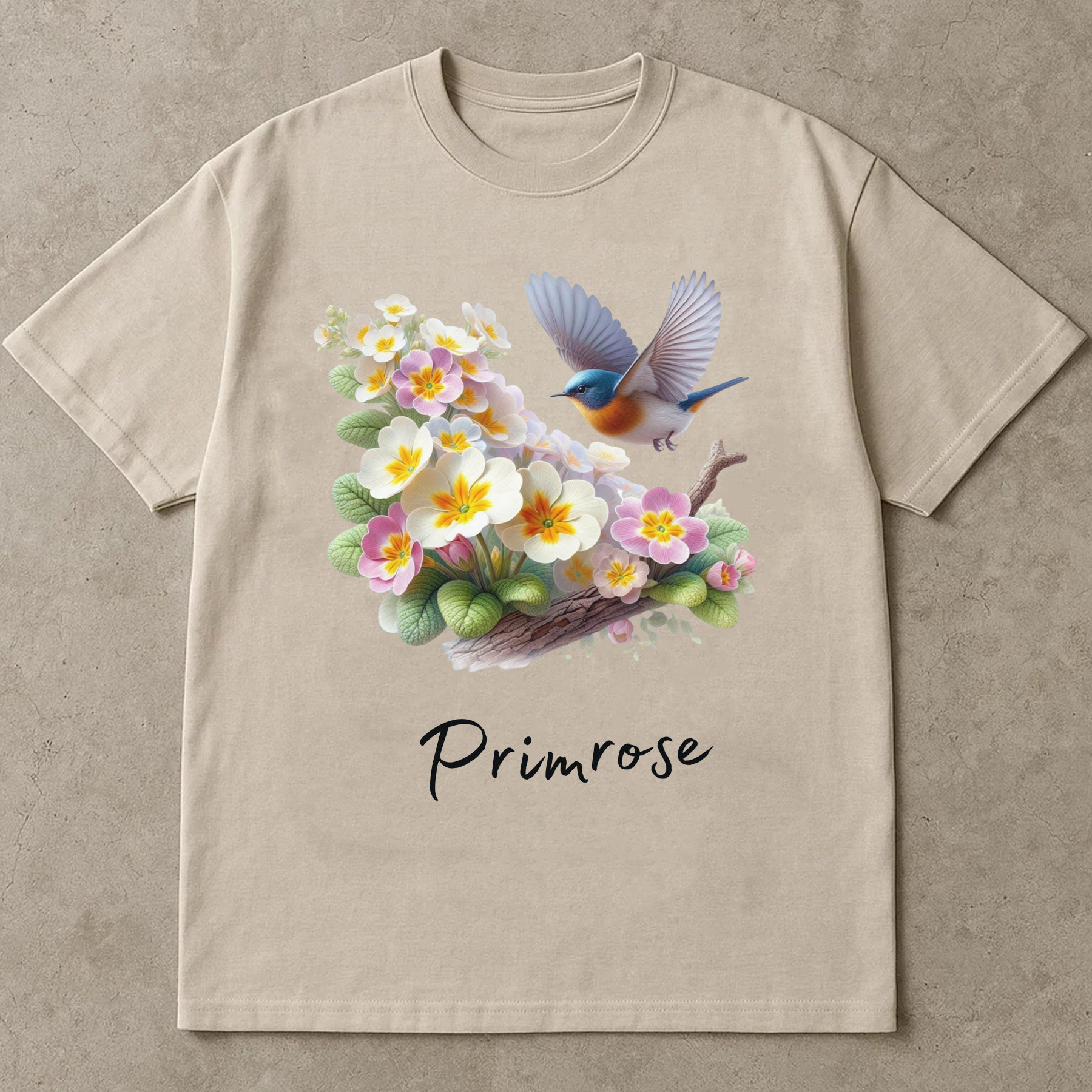 February Birth Flower Shirt, Primrose Flower Tee, Floral Birthday Shirt February, Watercolor Primrose T-Shirt, Gift for Her Birthday