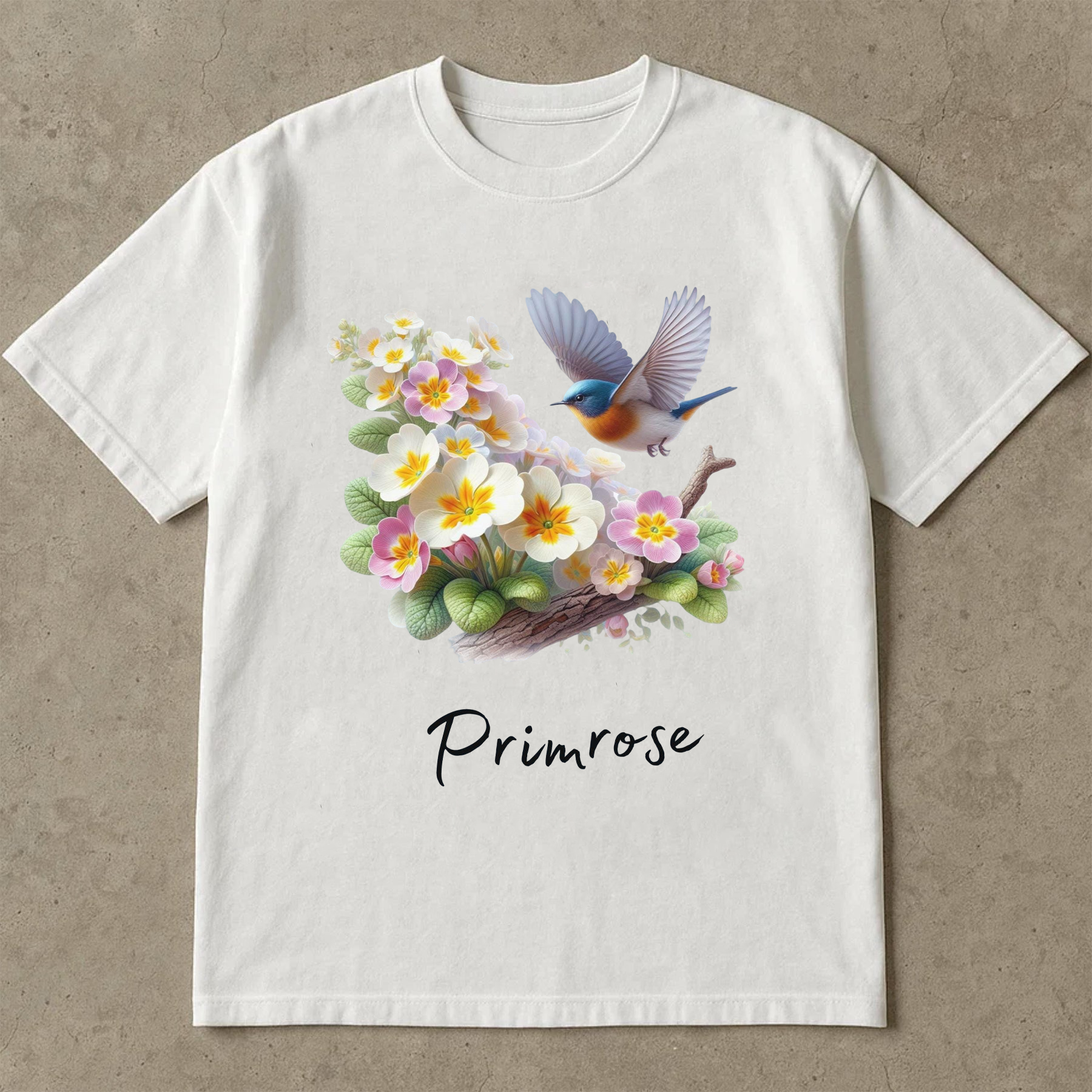 February Birth Flower Shirt, Primrose Flower Tee, Floral Birthday Shirt February, Watercolor Primrose T-Shirt, Gift for Her Birthday
