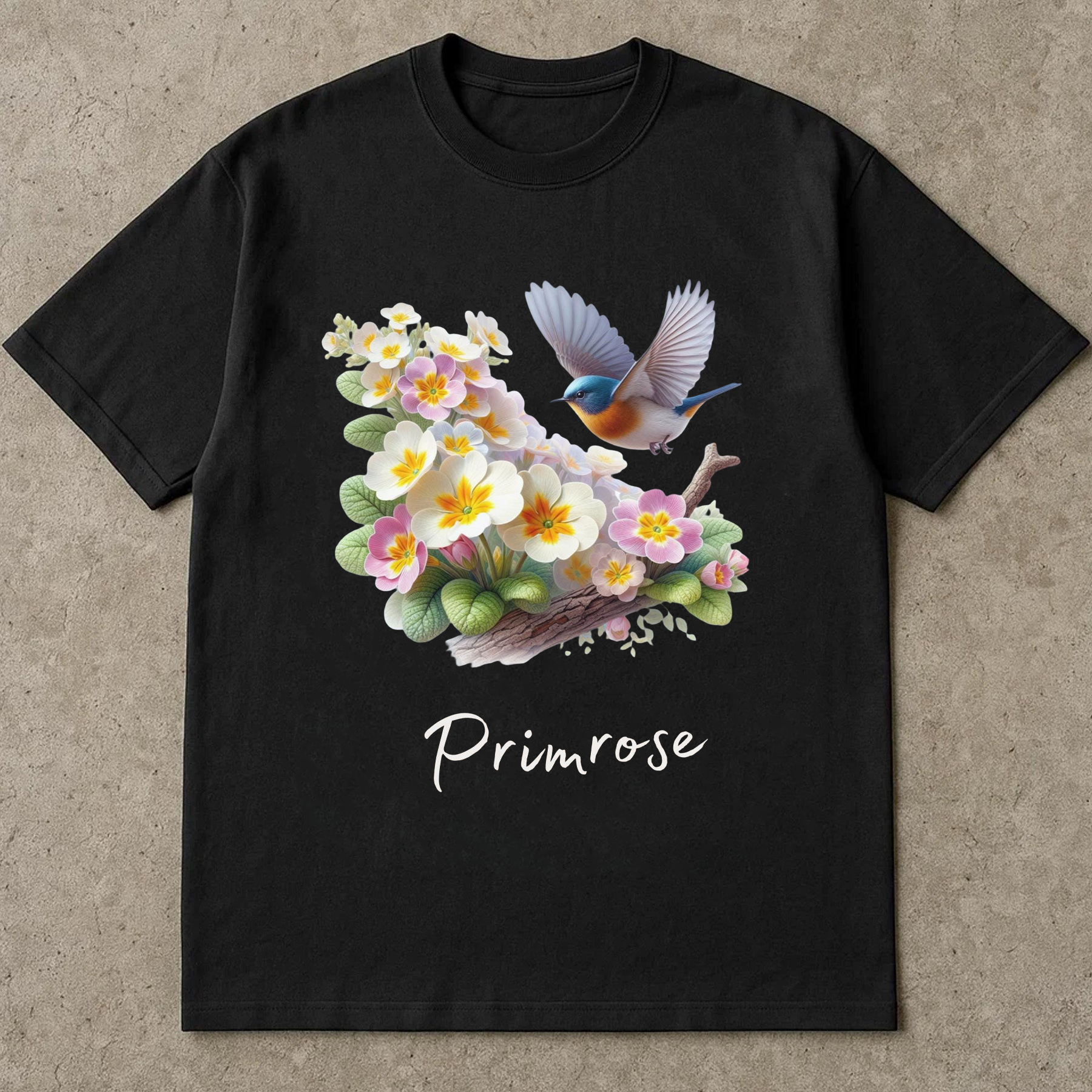 February Birth Flower Shirt, Primrose Flower Tee, Floral Birthday Shirt February, Watercolor Primrose T-Shirt, Gift for Her Birthday