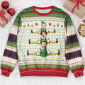 Custom Face ELF Family Ugly Christmas Sweater, Personalized ELF Christmas Shirt, Unisex Kid Adult Sweater, Christmas Party Shirt, Holiday Sweatshirts, Xmas Outfit, Christmas Gift UXMAS08